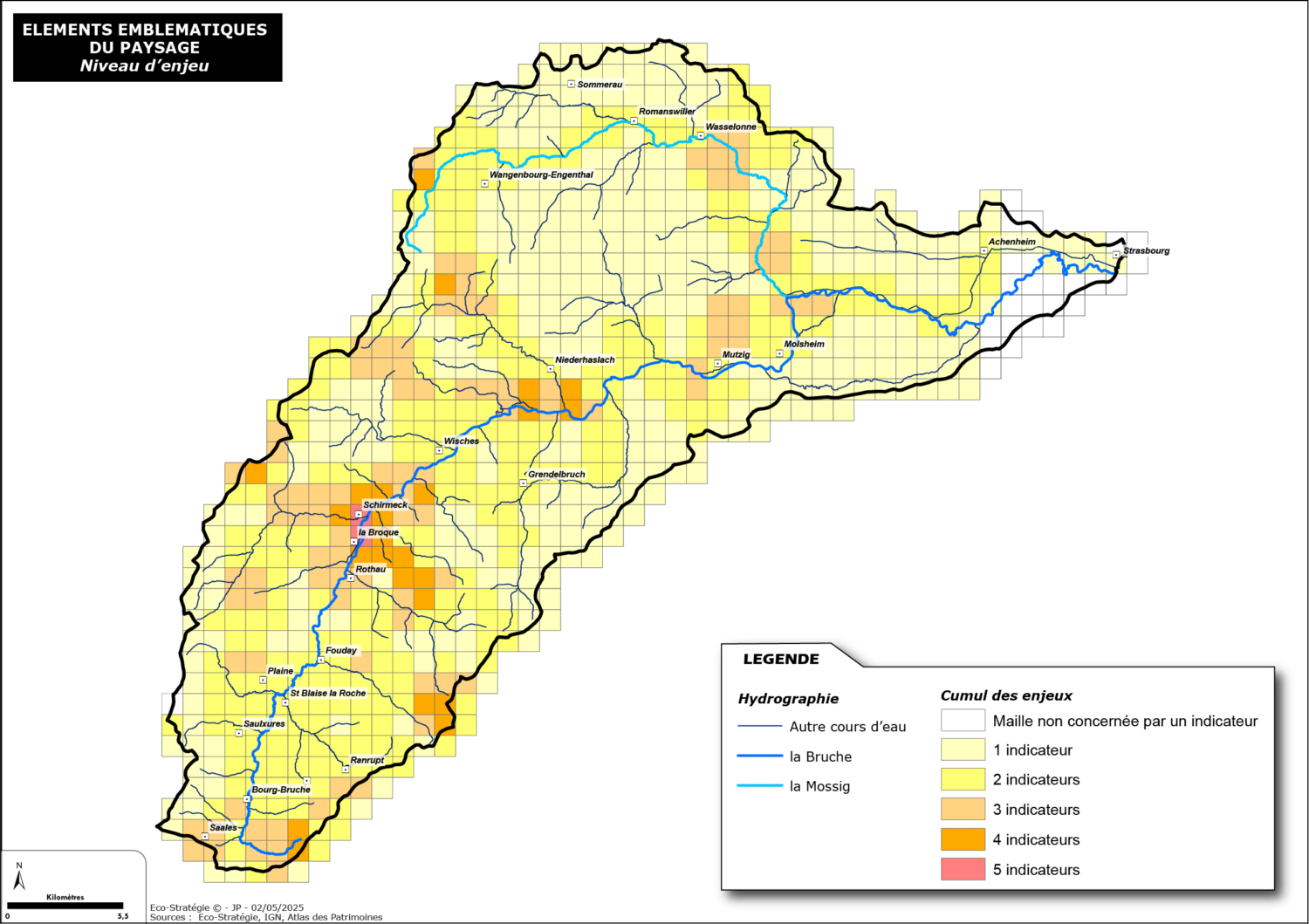 Indicateurs des éléments emblématiques du paysage