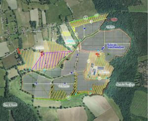 Plan du projet de la Quinterie et des adaptations réalisées